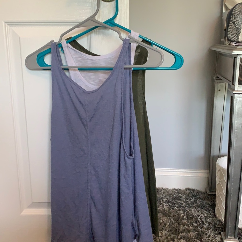 3 Free People Loose Tanks